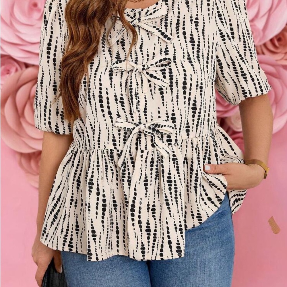 Front-Tie Blouse